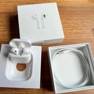 Apple Wireless Earbuds with Charging Case - White